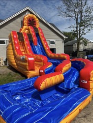 Fire20n20iceee 1713479569 20' Dual Lane Fire and Ice Water Slide