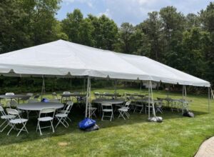 20x40 sandbag weights for event tent anchoring