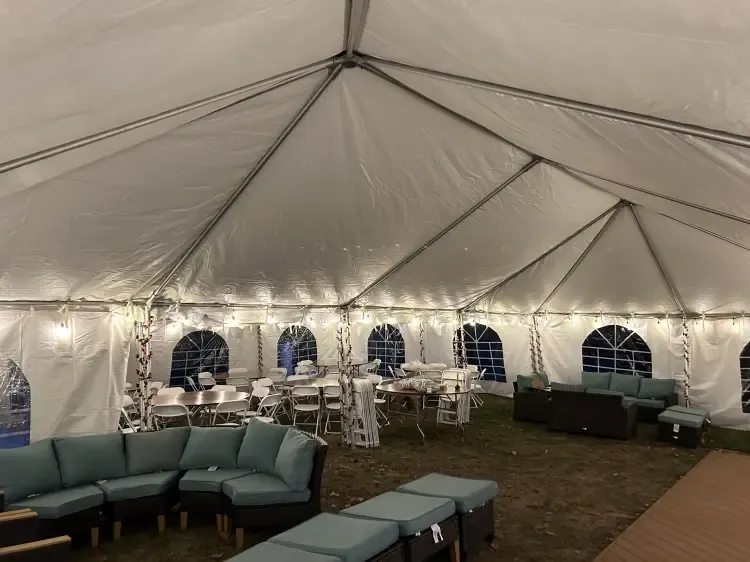 white tent rentals for events